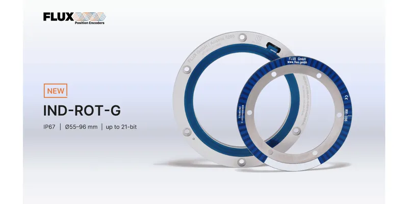 FLUX GmbH Launches IP67-Rated IND-ROT-G Encoder for Harsh, Space-Constrained Applications